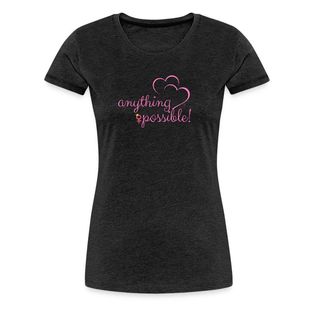 Frauen T-Shirt Anything Possible - Anthrazit