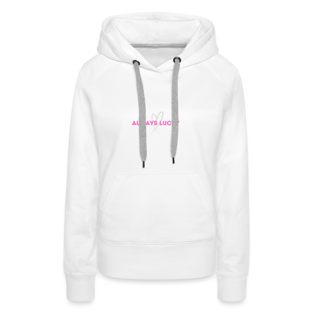 Frauen Premium Hoodie Always Lucky - weiß