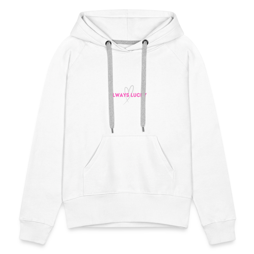 Frauen Premium Hoodie Always Lucky - weiß