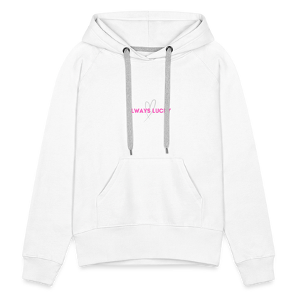 Frauen Premium Hoodie Always Lucky - weiß