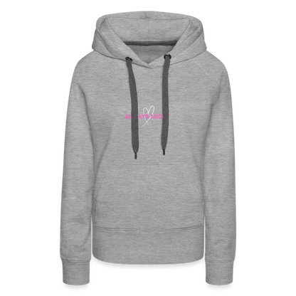 Frauen Premium Hoodie Always Lucky - Grau meliert