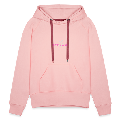 Frauen Premium Hoodie Always Lucky - Kristallrosa