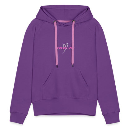 Frauen Premium Hoodie Always Lucky - Purple