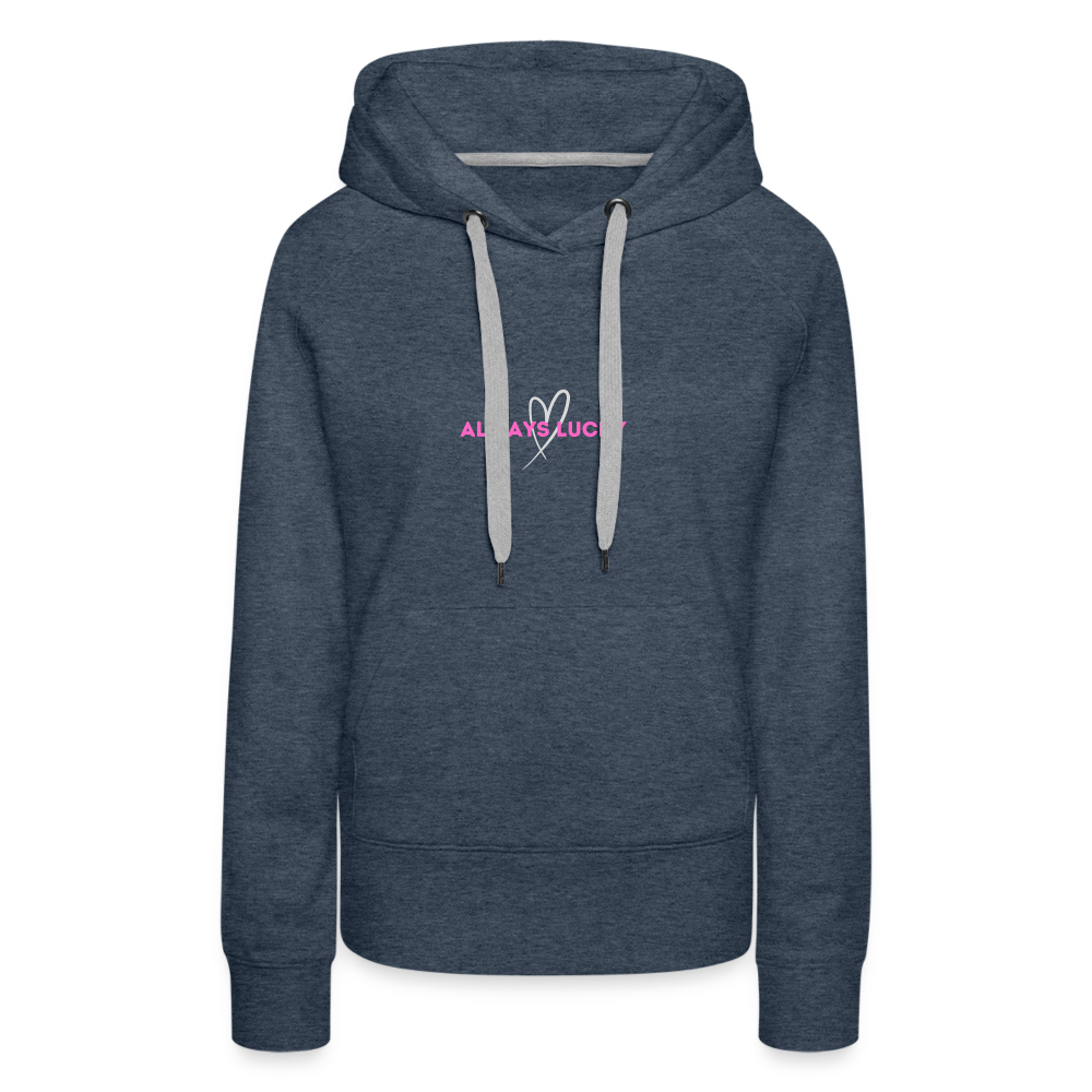 Frauen Premium Hoodie Always Lucky - Jeansblau