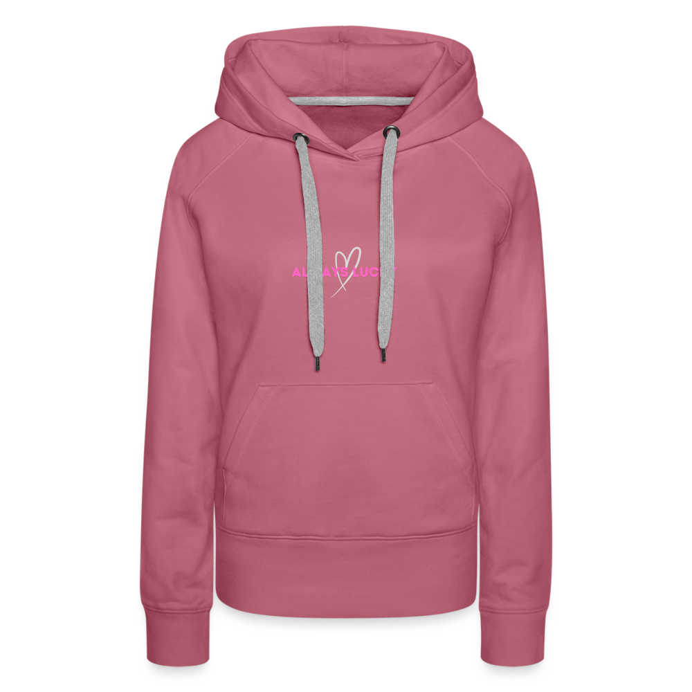 Frauen Premium Hoodie Always Lucky - Malve