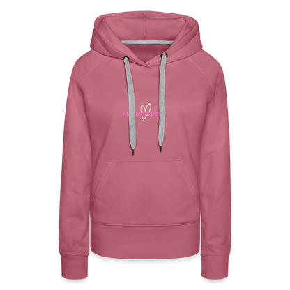 Frauen Premium Hoodie Always Lucky - Malve