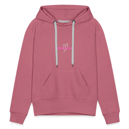 Frauen Premium Hoodie Always Lucky - Malve