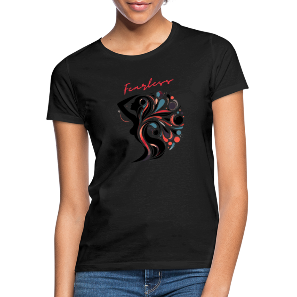 Frauen T-Shirt Fearless - Schwarz