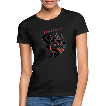 Frauen T-Shirt Fearless - Schwarz