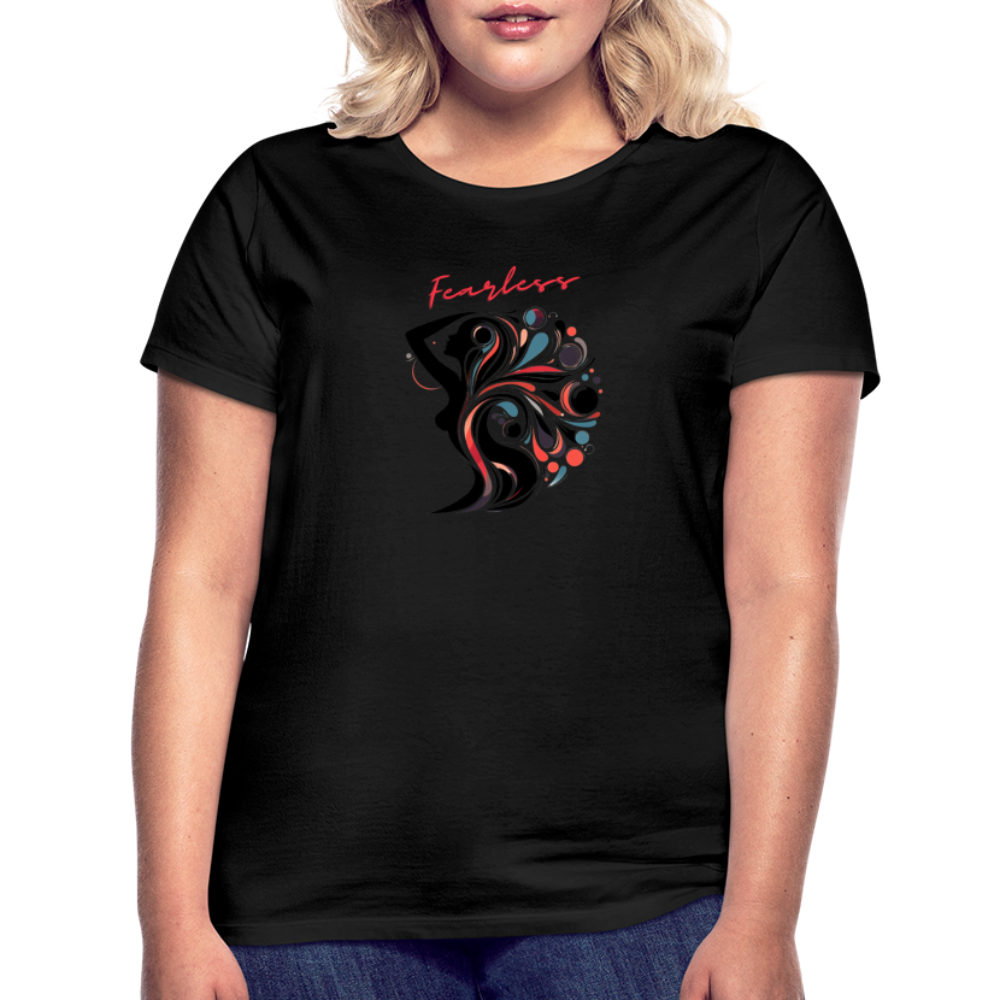 Frauen T-Shirt Fearless - Schwarz