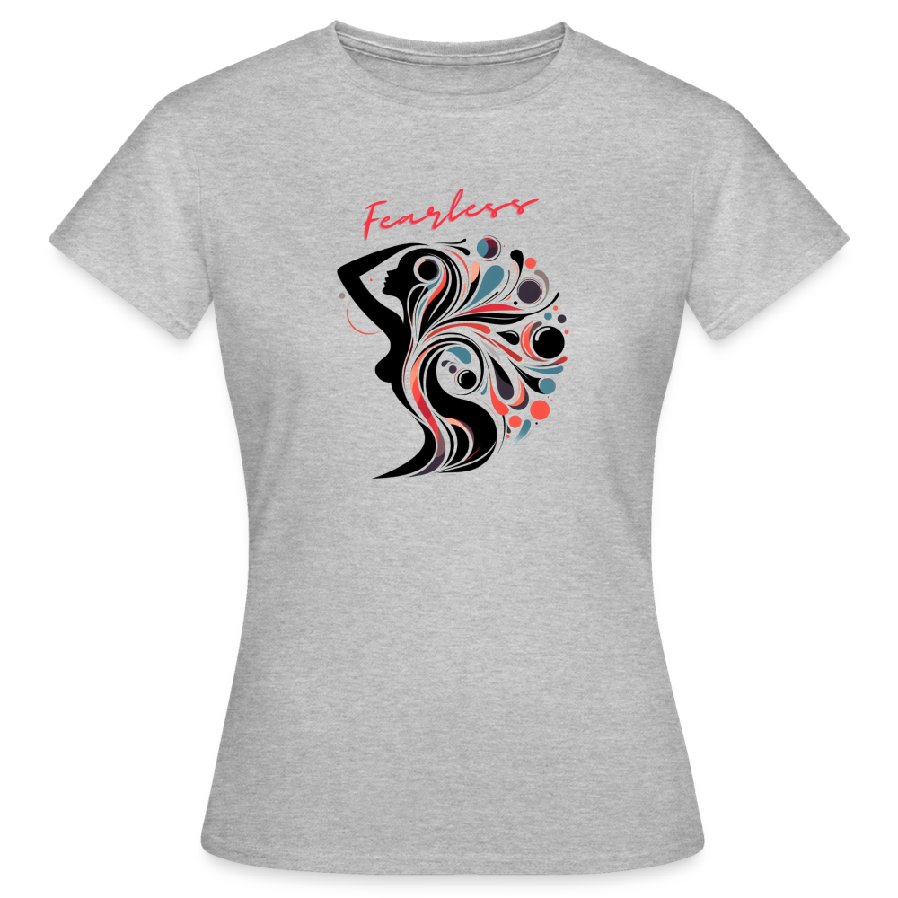 Frauen T-Shirt Fearless - Grau meliert