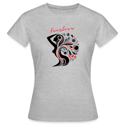 Frauen T-Shirt Fearless - Grau meliert