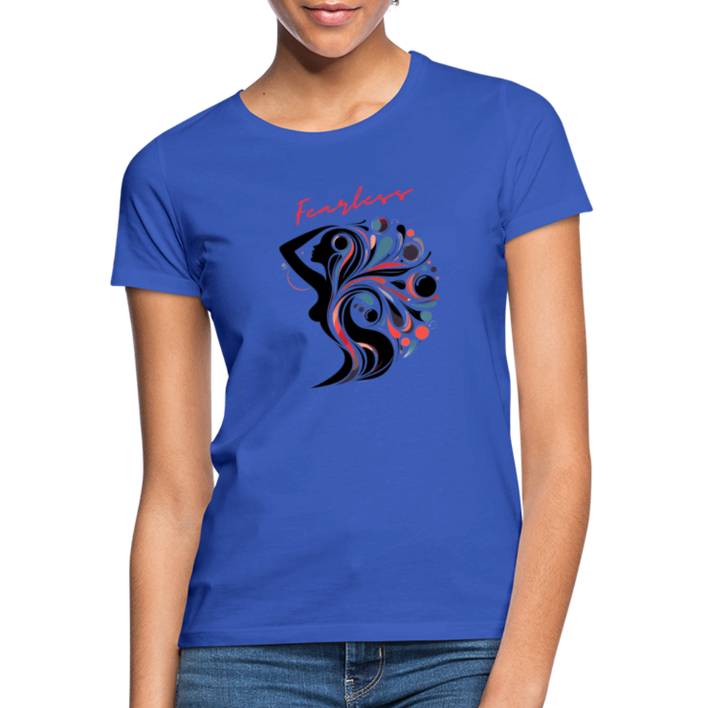 Frauen T-Shirt Fearless - Royalblau