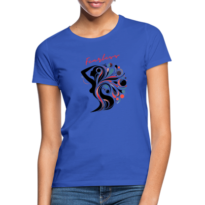 Frauen T-Shirt Fearless - Royalblau