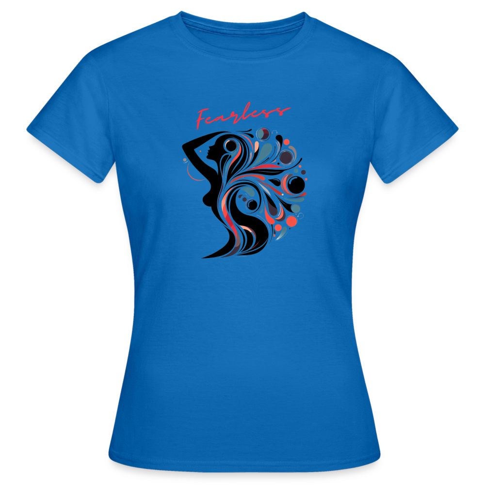 Frauen T-Shirt Fearless - Royalblau