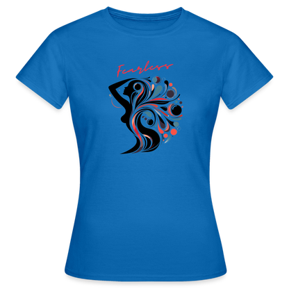 Frauen T-Shirt Fearless - Royalblau