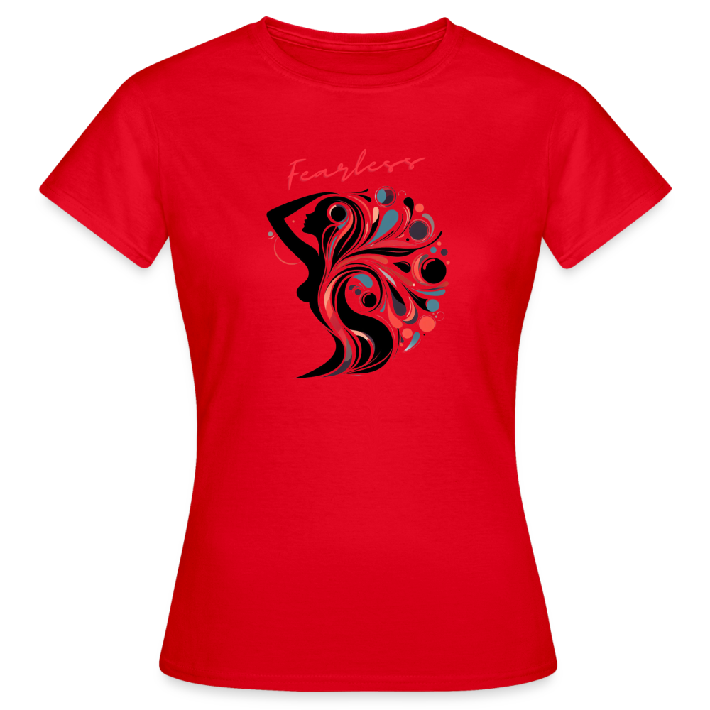 Frauen T-Shirt Fearless - Rot