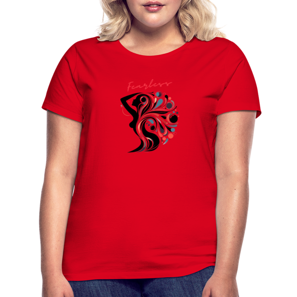 Frauen T-Shirt Fearless - Rot