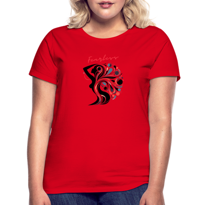 Frauen T-Shirt Fearless - Rot