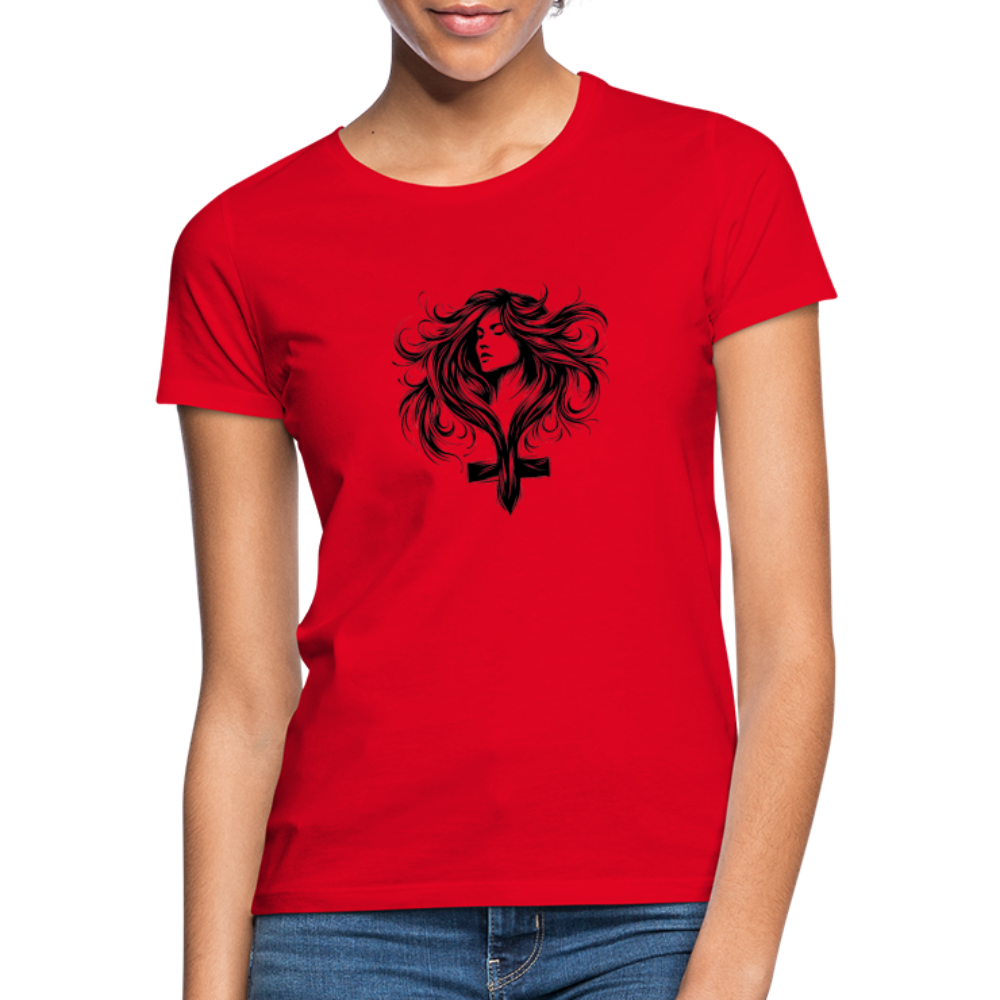 Frauen T-Shirt Stärke - Rot