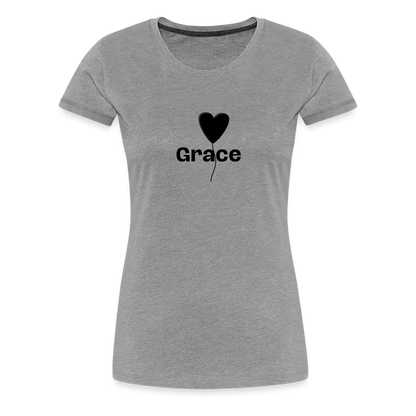 Frauen Premium T-Shirt - Grau meliert