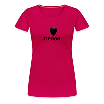 Frauen Premium T-Shirt - dunkles Pink